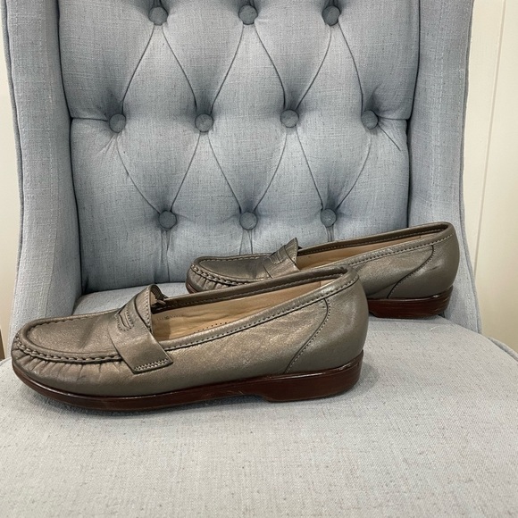 SAS Metallic Bronzed Loafers - Picture 1 of 6